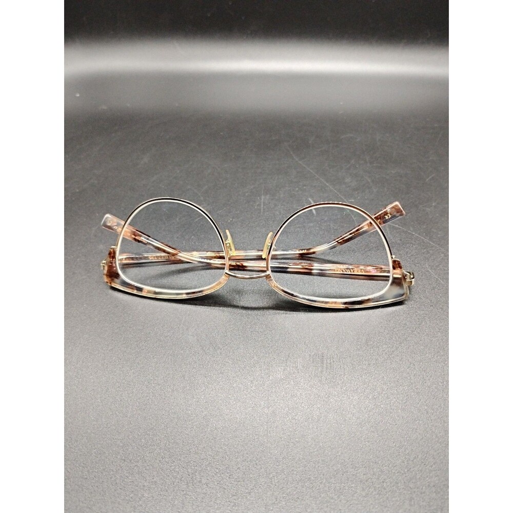 Vera Wang v568 Cat's Eye Eyeglass Frames only Brown/Nude/Pink 51-17-135 Good Con
